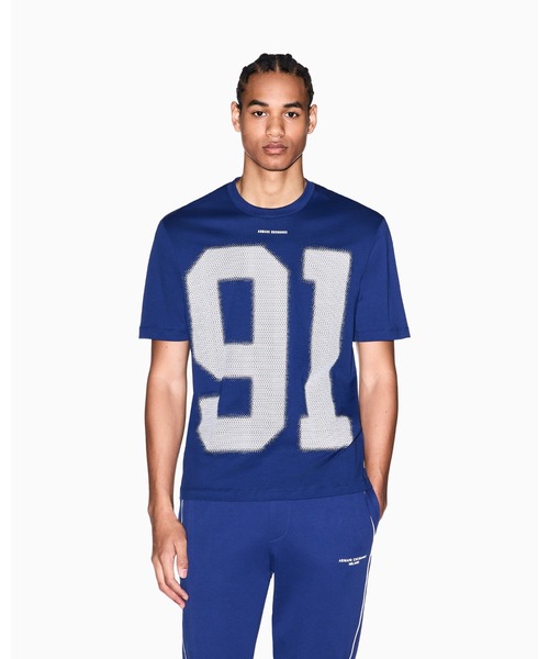 ARMANI EXCHANGE(アルマーニエクスチェンジ)の「【A|X アルマーニ エクスチェンジ】91ロゴ 半袖クルーネックTシャツ/REGULAR+(Tシャツ/カットソー・メンズ・ホワイト/グリーン/ピンク/インディゴブルー・X-LARGE/SMALL/MEDIUM/LARGE/XX-LARGE/X-SMALL)」の11枚目の写真