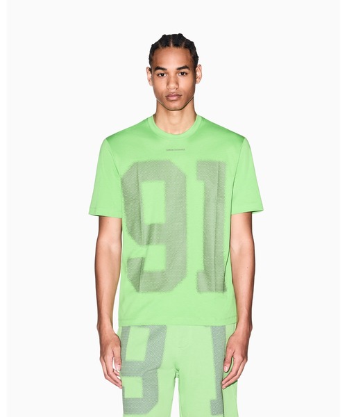 ARMANI EXCHANGE(アルマーニエクスチェンジ)の「【A|X アルマーニ エクスチェンジ】91ロゴ 半袖クルーネックTシャツ/REGULAR+(Tシャツ/カットソー・メンズ・ホワイト/グリーン/ピンク/インディゴブルー・X-LARGE/SMALL/MEDIUM/LARGE/XX-LARGE/X-SMALL)」の18枚目の写真