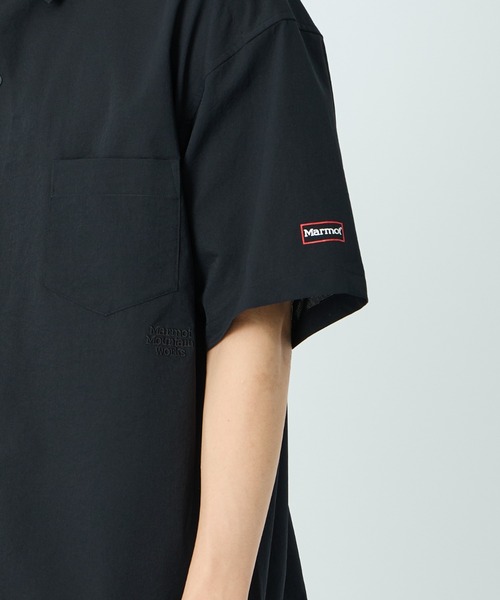 MARMOT（マーモット）の「[Marmot/マーモット] 別注 Dot Air ワンポイント刺繍ロゴ ショートスリーブシャツ (セットアップ可)（シャツ/ブラウス・レディース・グレー/ブラック/ブラウン・XL/L/M/S）」の20枚目の写真