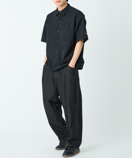 MARMOT（マーモット）の「[Marmot/マーモット] 別注 Dot Air ワンポイント刺繍ロゴ ショートスリーブシャツ (セットアップ可)（シャツ/ブラウス・レディース・グレー/ブラック/ブラウン・XL/L/M/S）」の4枚目の写真