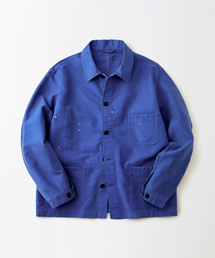 OUTSTANDING（アウトスタンディング）の「MOLESKIN FRENCH WORK JACKET_DIRTY BLUE（ミリタリージャケット）」