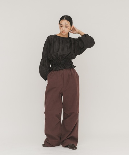 KBF(ケイビーエフ)の「WIDEカーゴパンツ(その他パンツ・レディース・ブラウン/オリーブ/アイボリー・ONE)」の22枚目の写真