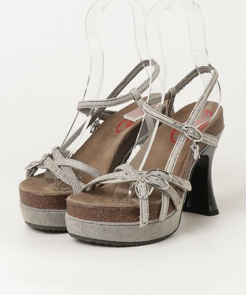 DIESEL(ディーゼル)の「ウィメンズ サンダル D-WOODSTOCK 105 SANDAL(サンダル・レディース・グレー系その他・38/37/39/40/36)」の1枚目の写真