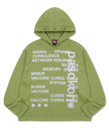 GLACK（グラック）の「GT176 パソコンタイポフード (GREEN)（パーカー）」