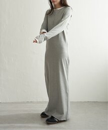 VENCEEXCHANGE（ヴァンスエクスチェンジ）の「レイヤードヘンリーネックロングワンピース（ワンピース）」