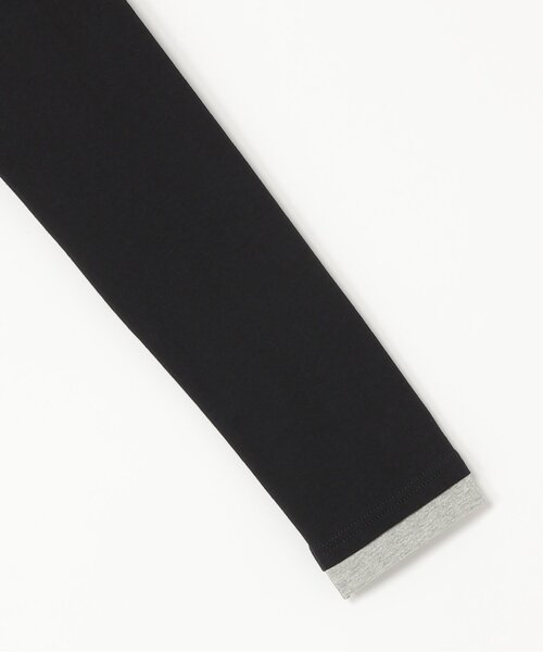 VENCEEXCHANGE（ヴァンスエクスチェンジ）の「レイヤードヘンリーネックロングワンピース（ワンピース・レディース・ブラック/杢グレー/チャコール・FREE）」の8枚目の写真