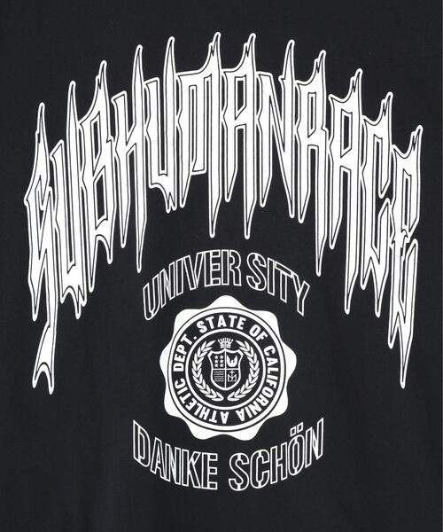 DANKE SCHON(ダンケシェーン)の「【WEB&DEPOT限定】DankeSchon/ダンケシェーン/S/S Tee COLLEGE(Tシャツ/カットソー・レディース・ホワイト/ブラック・M/L)」の3枚目の写真