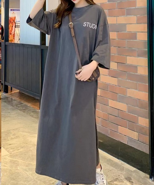 Flugge(フラッジー)の「ロゴ半袖Tシャツワンピース(ワンピース・レディース・グリーン/グレー・MEDIUM/LARGE)」の10枚目の写真