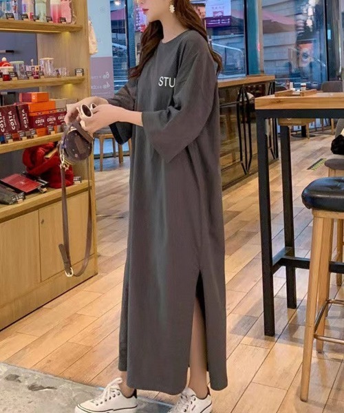 Flugge(フラッジー)の「ロゴ半袖Tシャツワンピース(ワンピース・レディース・グリーン/グレー・MEDIUM/LARGE)」の11枚目の写真
