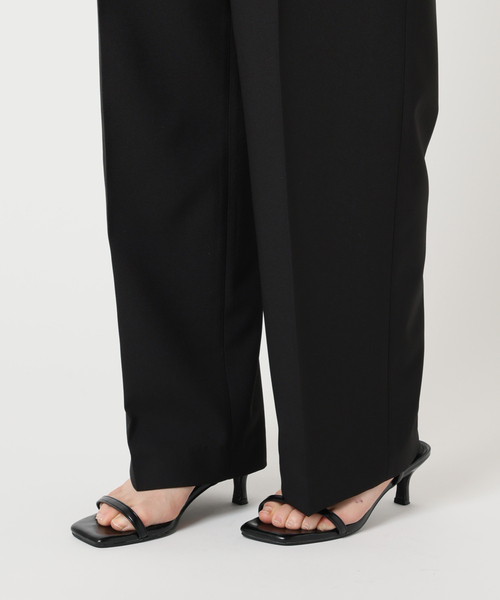 U by SPICK&SPAN（ユーバイスピックアンドスパン）の「リネンライクウォッシャブルパンツ（スラックス・レディース・ライトグレー/ブラウン/ブラック・36/38）」の21枚目の写真