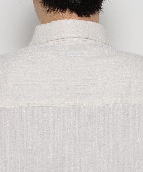 LURAKU(ルラク)の「【LURAKU】Jacquard Regular Shirt / ジャガードレギュラーシャツ(シャツ/ブラウス・メンズ・オフホワイト/ブラック・LARGE/MEDIUM)」の18枚目の写真