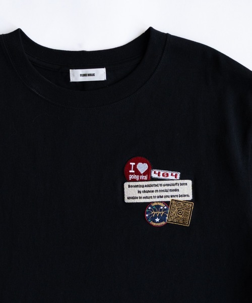 FLUKE HOLIC(フロックホリック)の「EMB patch logo TEE(Tシャツ/カットソー・レディース・ホワイト/ネイビー/ブラック・SMALL/LARGE/MEDIUM)」の16枚目の写真