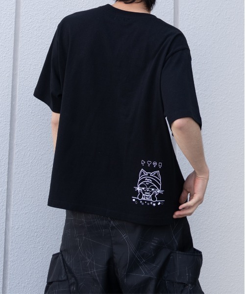 FLUKE HOLIC(フロックホリック)の「EMB patch logo TEE(Tシャツ/カットソー・レディース・ホワイト/ネイビー/ブラック・SMALL/LARGE/MEDIUM)」の5枚目の写真