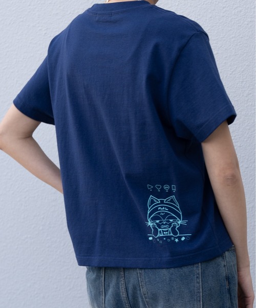 FLUKE HOLIC(フロックホリック)の「EMB patch logo TEE(Tシャツ/カットソー・レディース・ホワイト/ネイビー/ブラック・SMALL/LARGE/MEDIUM)」の8枚目の写真
