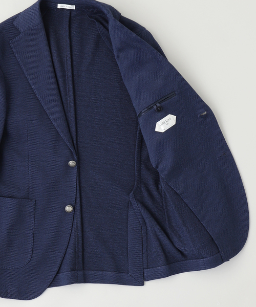 EDIFICE（エディフィス）の「BRERAS (ブレラス) 別注 ジャージー ソリッド ジャケット（テーラードジャケット・メンズ・ダークブルー・44/46/48/50）」の3枚目の写真