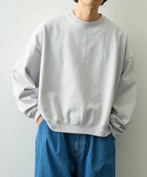 markaware（マーカウェア）の「【MARKAWARE/マーカウェア】HUGE SHORT SWEAT（スウェット・メンズ・ブラック/グレー・1/2）」の2枚目の写真