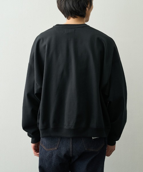 markaware（マーカウェア）の「【MARKAWARE/マーカウェア】HUGE SHORT SWEAT（スウェット・メンズ・ブラック/グレー・1/2）」の5枚目の写真