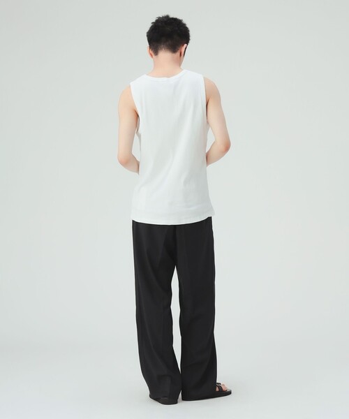 BEAMS HEART(ビームスハート)の「ピマコットン リブ タンクトップ(タンクトップ・メンズ・ブラック/ホワイト・SMALL/LARGE/MEDIUM)」の5枚目の写真
