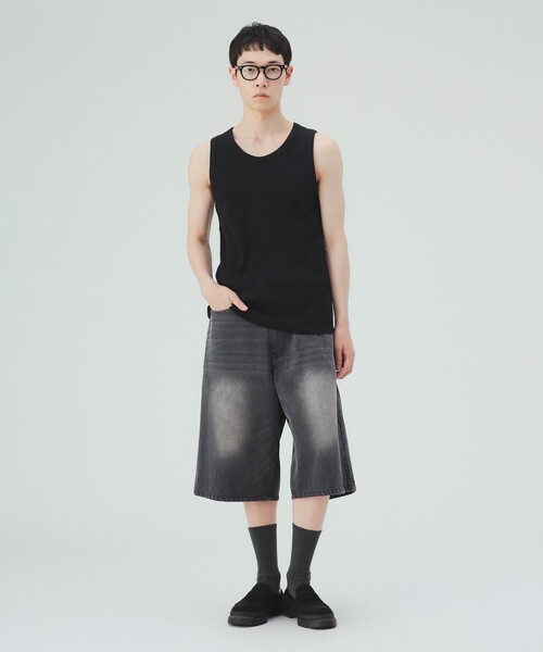 BEAMS HEART(ビームスハート)の「ピマコットン リブ タンクトップ(タンクトップ・メンズ・ブラック/ホワイト・SMALL/LARGE/MEDIUM)」の11枚目の写真