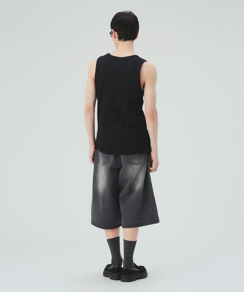 BEAMS HEART(ビームスハート)の「ピマコットン リブ タンクトップ(タンクトップ・メンズ・ブラック/ホワイト・SMALL/LARGE/MEDIUM)」の12枚目の写真