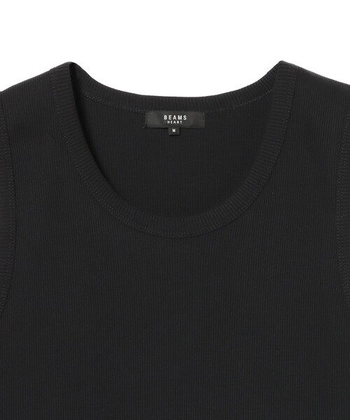BEAMS HEART(ビームスハート)の「ピマコットン リブ タンクトップ(タンクトップ・メンズ・ブラック/ホワイト・SMALL/LARGE/MEDIUM)」の16枚目の写真