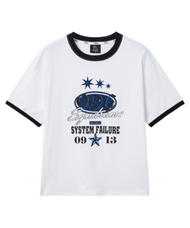 996 グラフィックリンガーTシャツ ホワイト