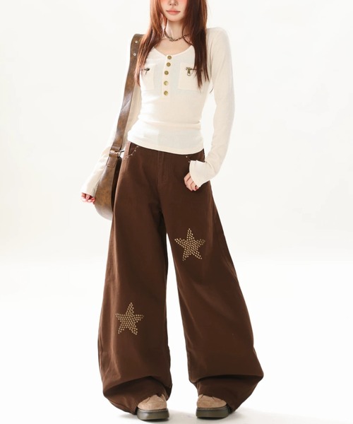 .KOM(ドットコム)の「A'GEM/9 × .kom 『.KOM/ドットケーオーエム』ジップポケットリブトップス(Tシャツ/カットソー・レディース・ブラック/ホワイト・M)」の12枚目の写真