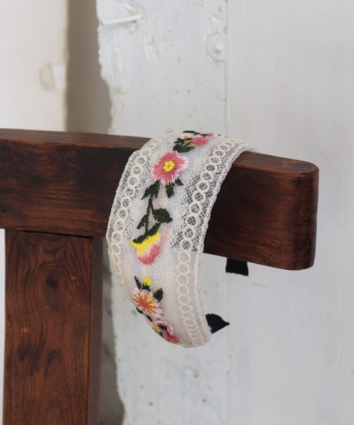 刺繍レースカチューシャ（カチューシャ）｜Three Four Time（スリー