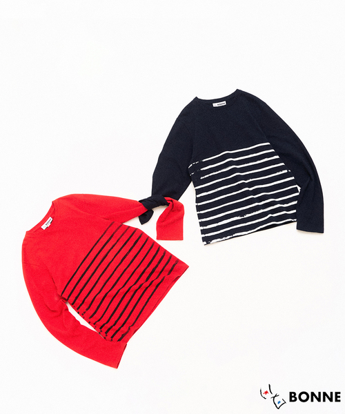 417 EDIFICE(フォーワンセブンエディフィス)の「BONNE SUITS Sailor Shirt / セーラーシャツ(Tシャツ/カットソー・メンズ・ブルー/レッド・LARGE/MEDIUM)」の6枚目の写真
