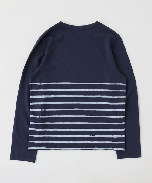 417 EDIFICE(フォーワンセブンエディフィス)の「BONNE SUITS Sailor Shirt / セーラーシャツ(Tシャツ/カットソー・メンズ・ブルー/レッド・LARGE/MEDIUM)」の5枚目の写真
