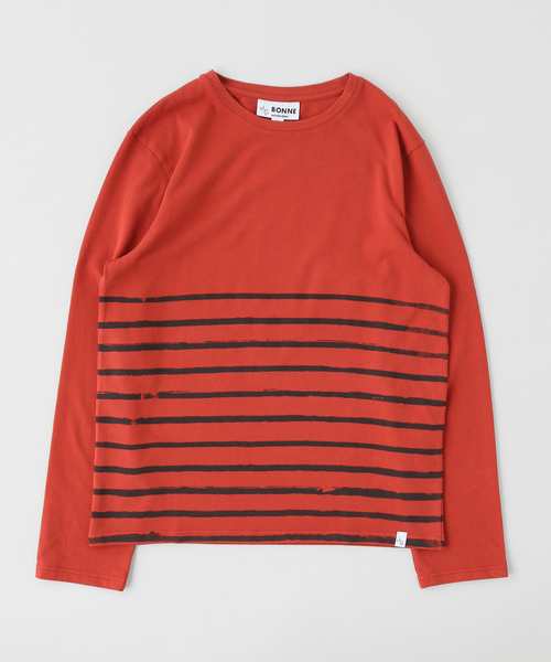 417 EDIFICE(フォーワンセブンエディフィス)の「BONNE SUITS Sailor Shirt / セーラーシャツ(Tシャツ/カットソー・メンズ・ブルー/レッド・LARGE/MEDIUM)」の2枚目の写真