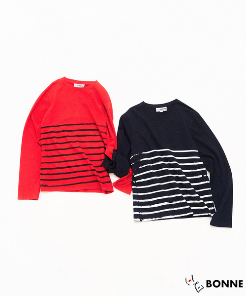 417 EDIFICE(フォーワンセブンエディフィス)の「BONNE SUITS Sailor Shirt / セーラーシャツ(Tシャツ/カットソー・メンズ・ブルー/レッド・LARGE/MEDIUM)」の7枚目の写真