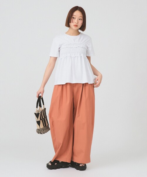 Ray BEAMS(レイビームス)の「【8/6 再値下げ】ビスチェ シャーリング Tシャツ(Tシャツ/カットソー・レディース・ブラック/ホワイト・ONE SIZE)」の3枚目の写真