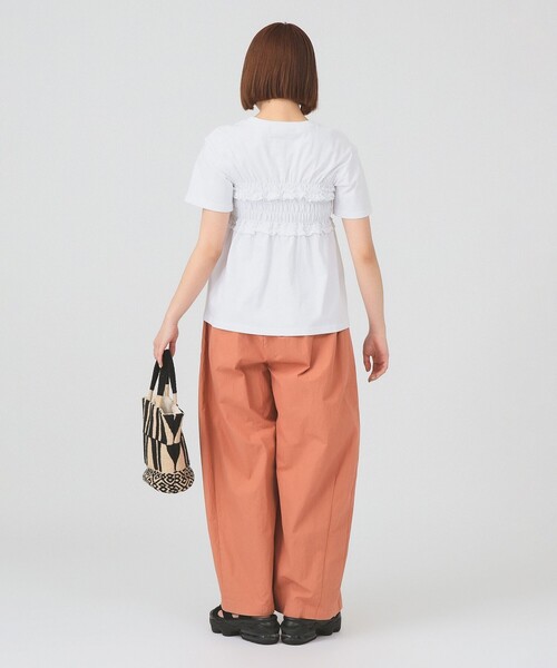 Ray BEAMS(レイビームス)の「【8/6 再値下げ】ビスチェ シャーリング Tシャツ(Tシャツ/カットソー・レディース・ブラック/ホワイト・ONE SIZE)」の5枚目の写真