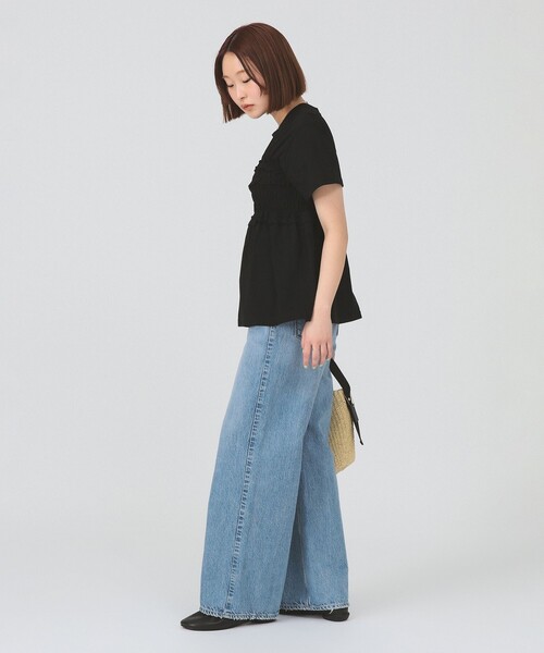 Ray BEAMS(レイビームス)の「【8/6 再値下げ】ビスチェ シャーリング Tシャツ(Tシャツ/カットソー・レディース・ブラック/ホワイト・ONE SIZE)」の8枚目の写真