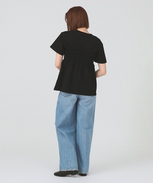 Ray BEAMS(レイビームス)の「【8/6 再値下げ】ビスチェ シャーリング Tシャツ(Tシャツ/カットソー・レディース・ブラック/ホワイト・ONE SIZE)」の9枚目の写真
