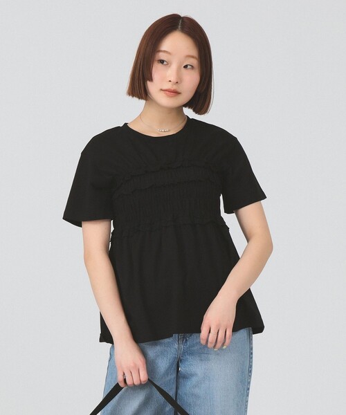 Ray BEAMS(レイビームス)の「【8/6 再値下げ】ビスチェ シャーリング Tシャツ(Tシャツ/カットソー・レディース・ブラック/ホワイト・ONE SIZE)」の19枚目の写真