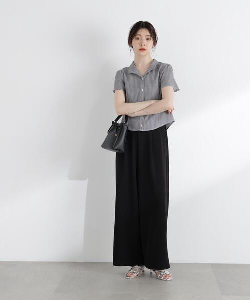 PROPORTION BODY DRESSING(プロポーションボディドレッシング)の「<a>カットジョーゼットイージーパンツ / 1216139403(その他パンツ・レディース・ブラック/ベージュ/ホワイト系その他・MEDIUM/P/S/SMALL)」の12枚目の写真