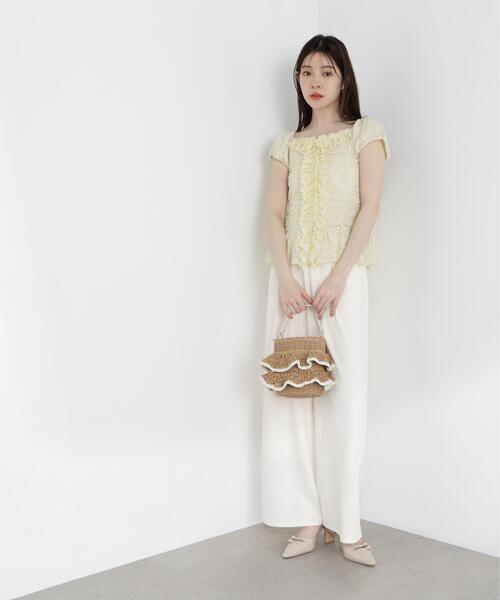 PROPORTION BODY DRESSING(プロポーションボディドレッシング)の「<a>カットジョーゼットイージーパンツ / 1216139403(その他パンツ・レディース・ブラック/ベージュ/ホワイト系その他・MEDIUM/P/S/SMALL)」の15枚目の写真