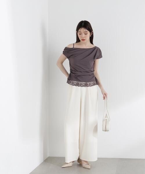 PROPORTION BODY DRESSING(プロポーションボディドレッシング)の「<a>カットジョーゼットイージーパンツ / 1216139403(その他パンツ・レディース・ブラック/ベージュ/ホワイト系その他・MEDIUM/P/S/SMALL)」の17枚目の写真