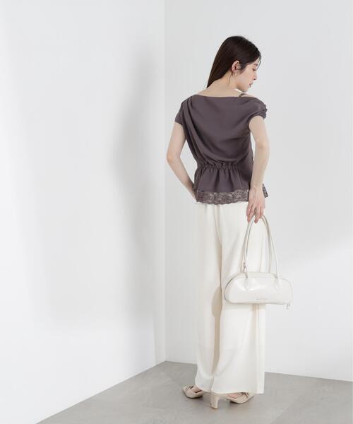 PROPORTION BODY DRESSING(プロポーションボディドレッシング)の「<a>カットジョーゼットイージーパンツ / 1216139403(その他パンツ・レディース・ブラック/ベージュ/ホワイト系その他・MEDIUM/P/S/SMALL)」の18枚目の写真