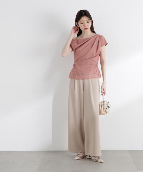 PROPORTION BODY DRESSING(プロポーションボディドレッシング)の「<a>カットジョーゼットイージーパンツ / 1216139403(その他パンツ・レディース・ブラック/ベージュ/ホワイト系その他・MEDIUM/P/S/SMALL)」の7枚目の写真