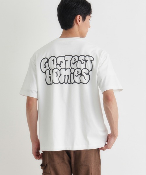 Refurbish】グラフィック半袖Tシャツ (バックプリント / ビッグ