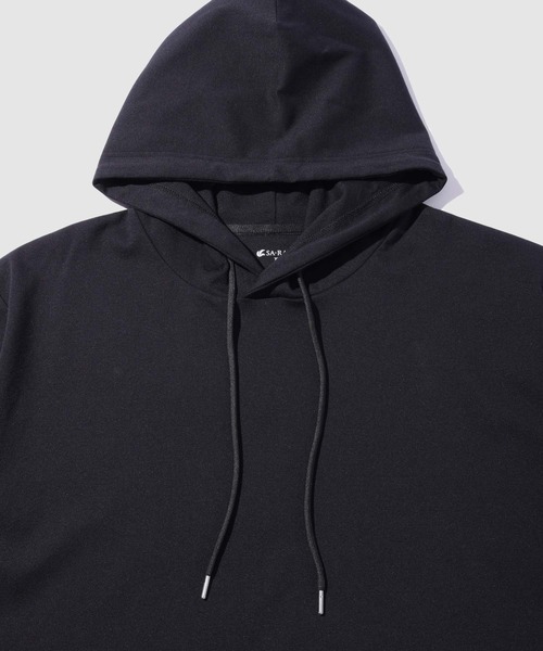 NAVY(ネイビー)の「【SARARI /サラリ】 接触冷感 プルオーバー パーカー(パーカー・メンズ・ブラック/グレー・S/M/L/XL)」の4枚目の写真