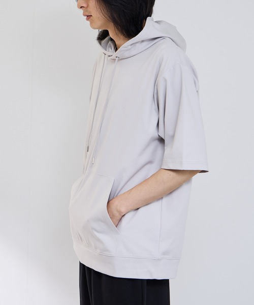 NAVY(ネイビー)の「【SARARI /サラリ】 接触冷感 プルオーバー パーカー(パーカー・メンズ・ブラック/グレー・S/M/L/XL)」の13枚目の写真