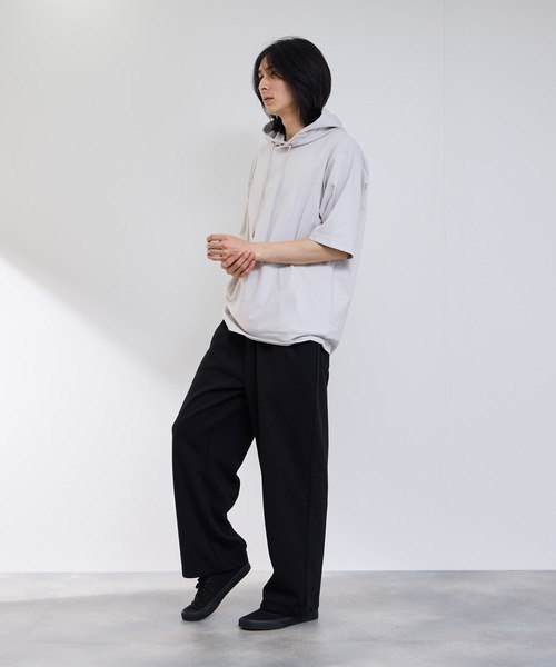 NAVY(ネイビー)の「【SARARI /サラリ】 接触冷感 プルオーバー パーカー(パーカー・メンズ・ブラック/グレー・S/M/L/XL)」の11枚目の写真