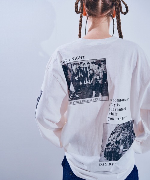 RNA(アールエヌエー)の「M2557 PINKMOTEL マルチフォトロンT(Tシャツ/カットソー・レディース・ホワイト/アッシュグレー・MEDIUM)」の15枚目の写真