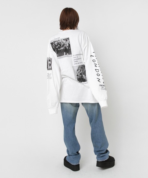 RNA(アールエヌエー)の「M2557 PINKMOTEL マルチフォトロンT(Tシャツ/カットソー・レディース・ホワイト/アッシュグレー・MEDIUM)」の13枚目の写真