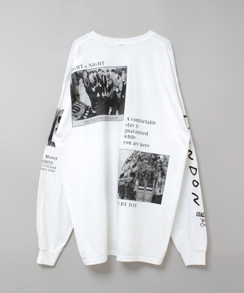 RNA(アールエヌエー)の「M2557 PINKMOTEL マルチフォトロンT(Tシャツ/カットソー・レディース・ホワイト/アッシュグレー・MEDIUM)」の7枚目の写真