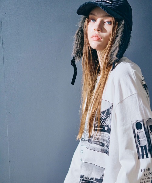 RNA(アールエヌエー)の「M2557 PINKMOTEL マルチフォトロンT(Tシャツ/カットソー・レディース・ホワイト/アッシュグレー・MEDIUM)」の20枚目の写真